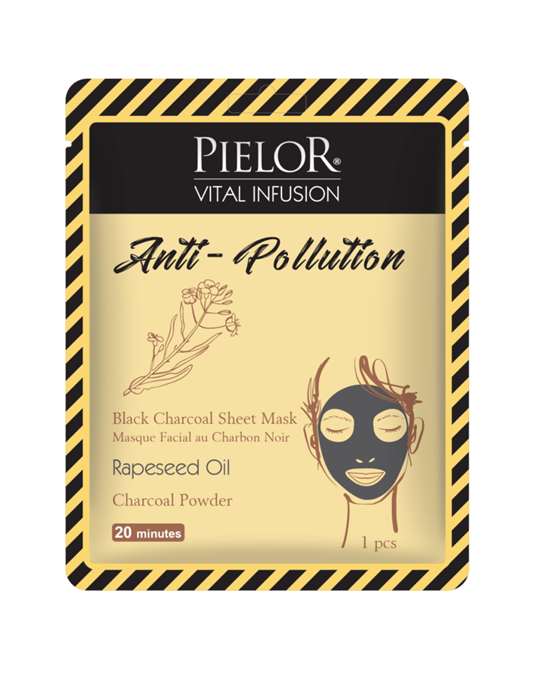 masca de fata pielor vital infusion black charcoal anti pollution